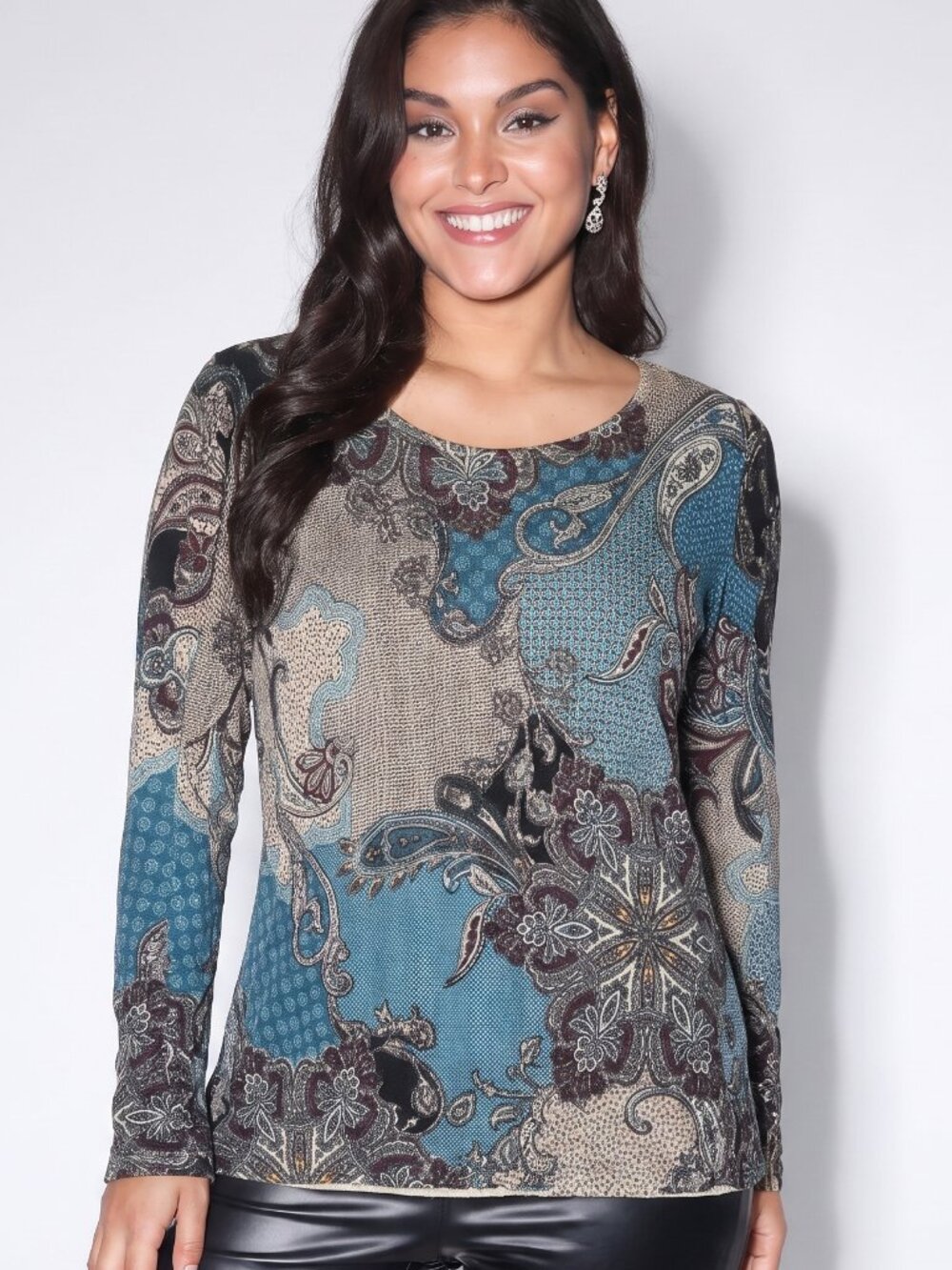 Chico's Paisley Knit Sweater